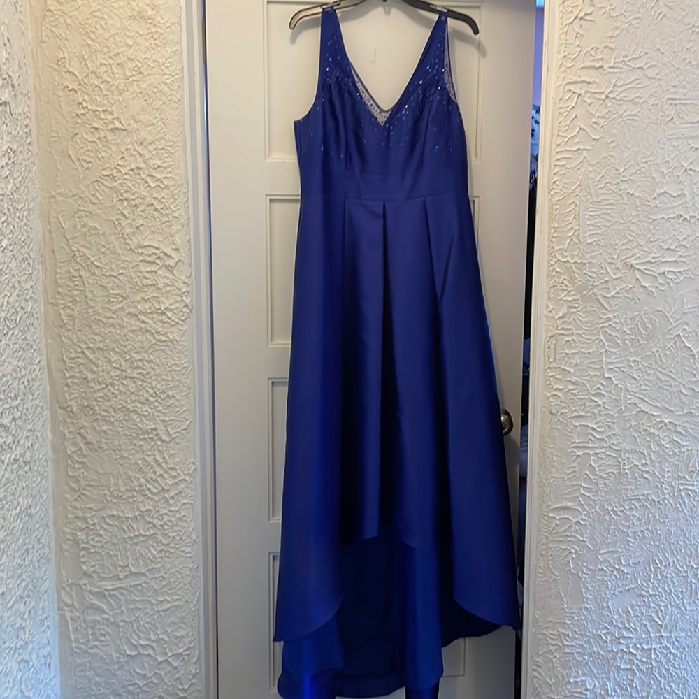Long high low formal gown